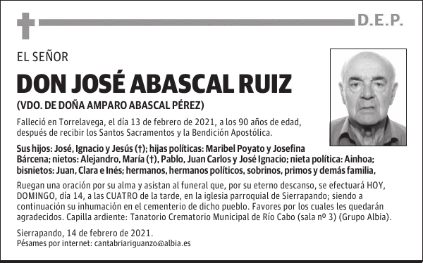 DON JOSÉ ABASCAL RUIZ