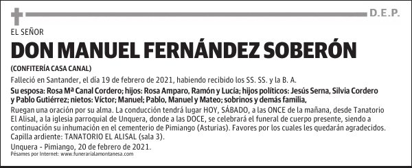 DON MANUEL FERNÁNDEZ SOBERÓN