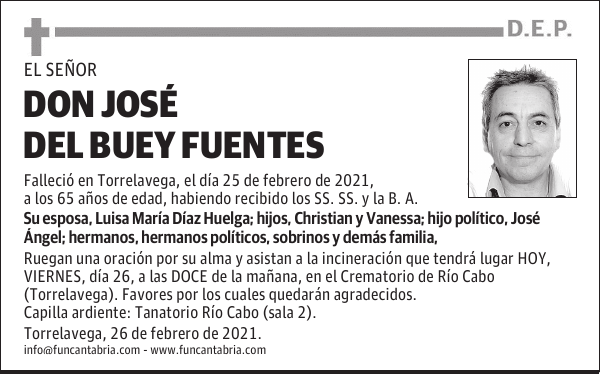 DON JOSÉ DEL BUEY FUENTES