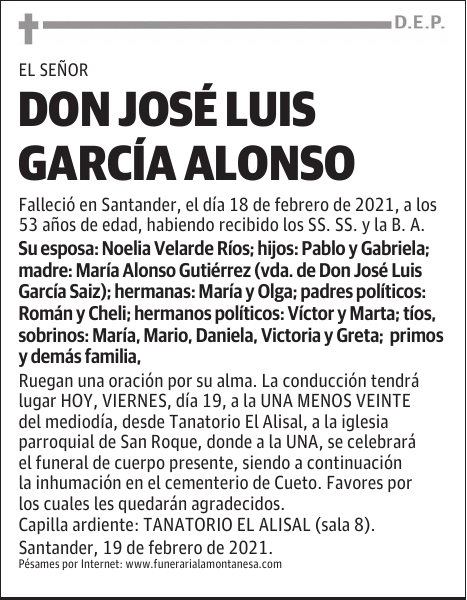 DON JOSÉ LUIS GARCÍA ALONSO