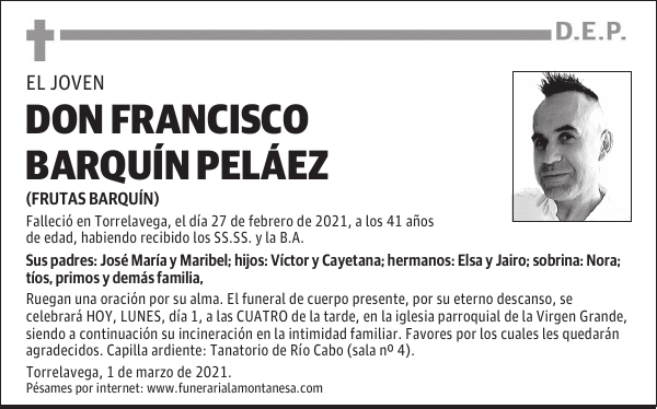 DON FRANCISCO BARQUÍN PELÁEZ