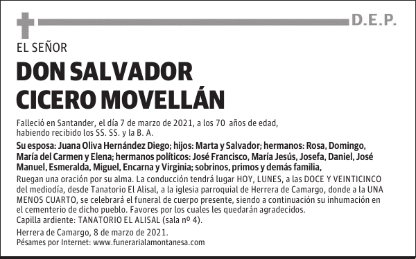 DON SALVADOR CICERO MOVELLÁN