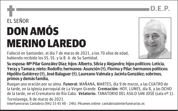 DON AMÓS MERINO LAREDO