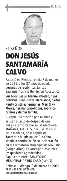 DON JESÚS SANTAMARÍA CALVO