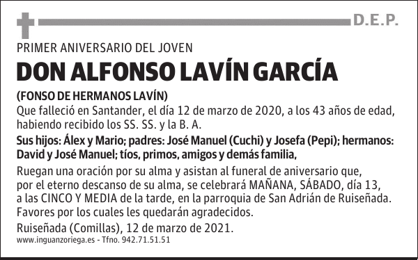 DON ALFONSO LAVÍN GARCÍA
