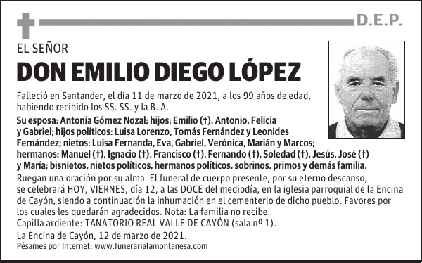 DON EMILIO DIEGO LÓPEZ