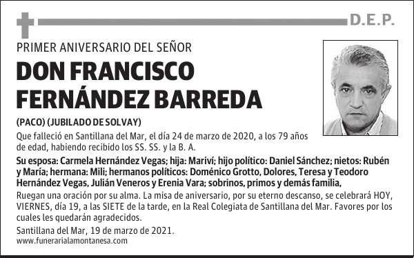 DON FRANCISCO FERNÁNDEZ BARREDA