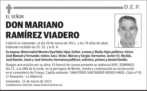 DON MARIANO RAMÍREZ VIADERO