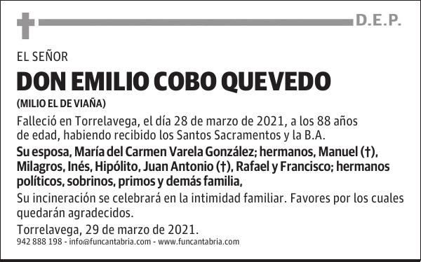 DON EMILIO COBO QUEVEDO