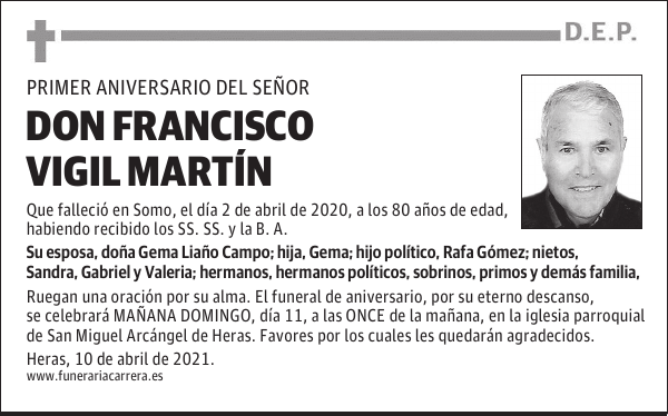 DON FRANCISCO VIGIL MARTÍN