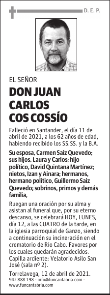 DON JUAN CARLOS COS COSSÍO