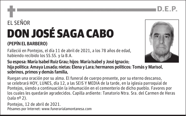 DON JOSÉ SAGA CABO