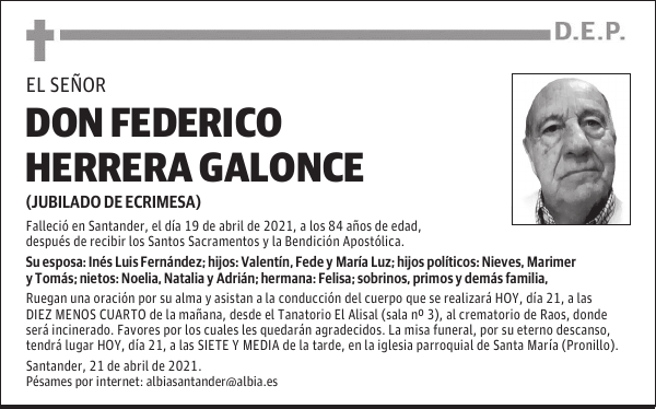 DON FEDERICO HERRERA GALONCE