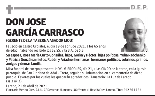 DON JOSE GARCÍA CARRASCO