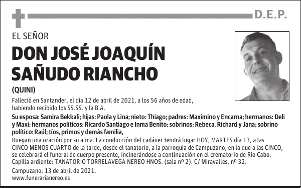 DON JOSÉ JOAQUÍN SAÑUDO RIANCHO