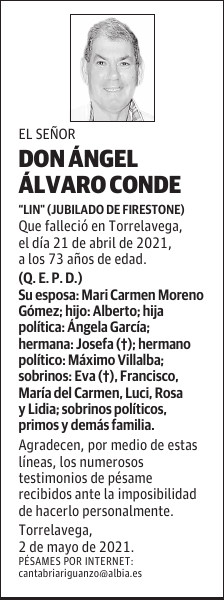 DON ÁNGEL ÁLVARO CONDE