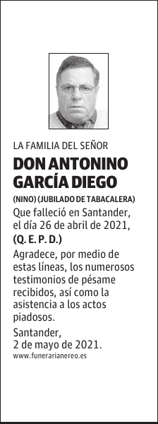 DON ANTONINO GARCÍA DIEGO