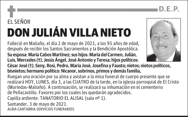 DON JULIÁN VILLA NIETO