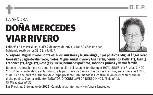 DOÑA MERCEDES VIAR RIVERO