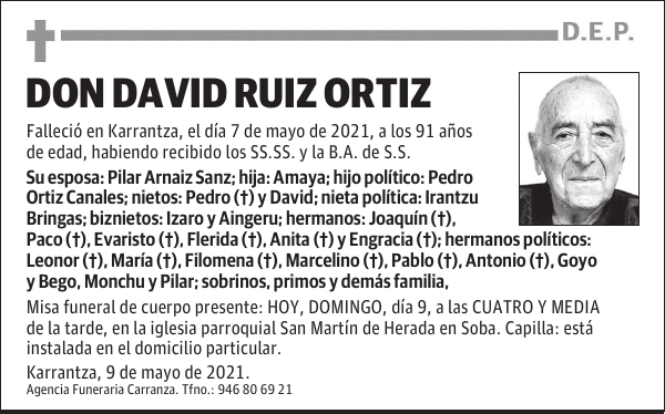 DON DAVID RUIZ ORTIZ