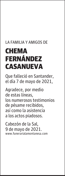 CHEMA FERNÁNDEZ CASANUEVA
