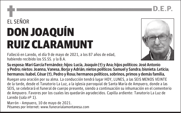 DON JOAQUÍN RUIZ CLARAMUNT