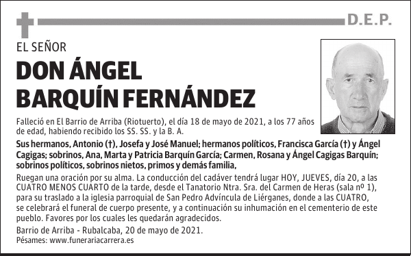 DON ÁNGEL BARQUÍN FERNÁNDEZ