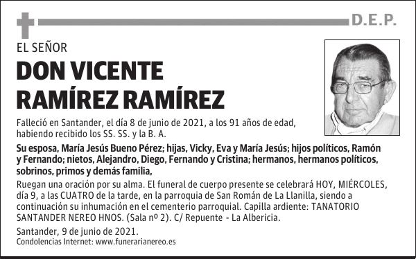 DON VICENTE RAMÍREZ RAMÍREZ