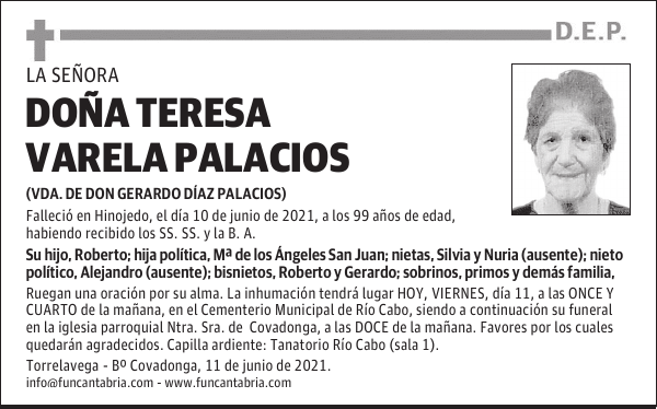 DOÑA TERESA VARELA PALACIOS