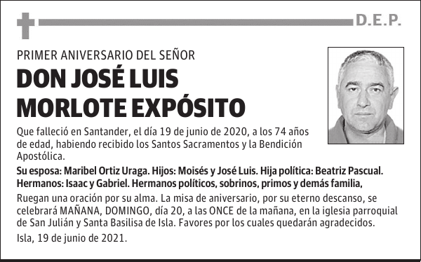 DON JOSÉ LUIS MORLOTE EXPÓSITO