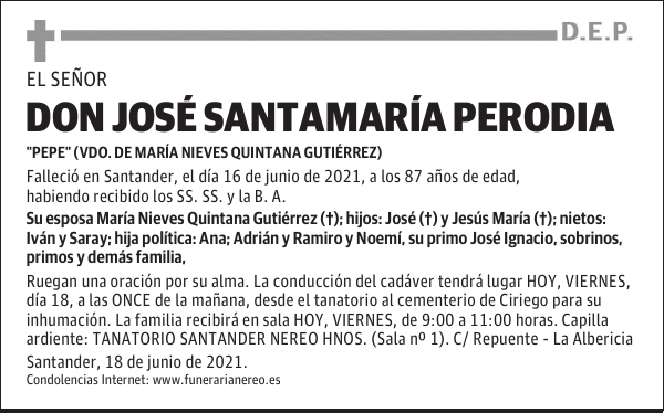 DON JOSÉ SANTAMARÍA PERODIA