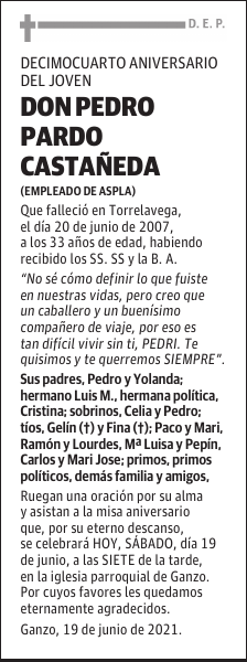 DON PEDRO PARDO CASTAÑEDA