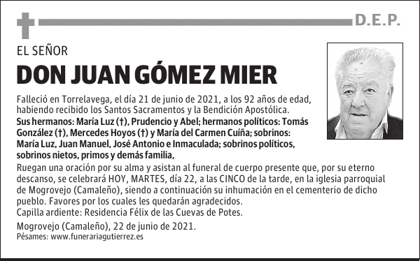 DON JUAN GÓMEZ MIER