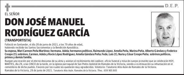 DON JOSÉ MANUEL RODRÍGUEZ GARCÍA