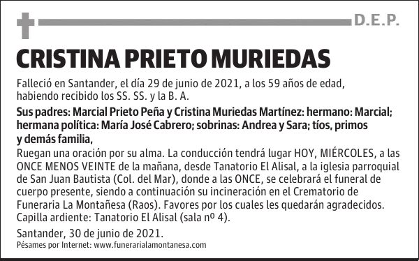 CRISTINA PRIETO MURIEDAS