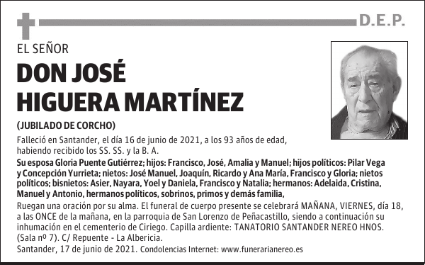 DON JOSÉ HIGUERA MARTÍNEZ