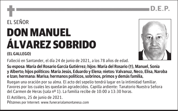 DON MANUEL ÁLVAREZ SOBRIDO
