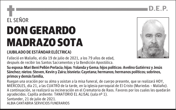 DON GERARDO MADRAZO SOTA