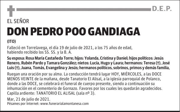 DON PEDRO POO GANDIAGA