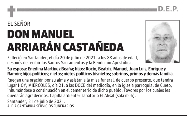 DON MANUEL ARRIARÁN CASTAÑEDA
