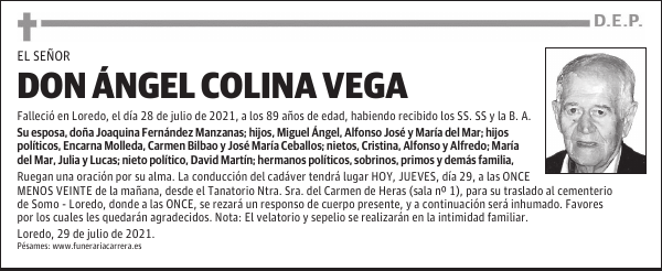 DON ÁNGEL COLINA VEGA