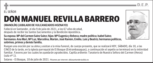 DON MANUEL REVILLA BARRERO