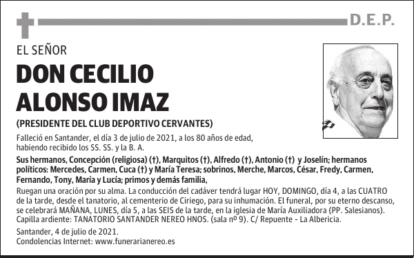 DON CECILIO ALONSO IMAZ