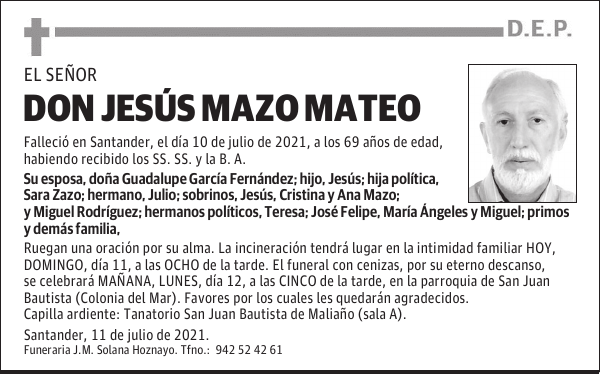 DON JESÚS MAZO MATEO