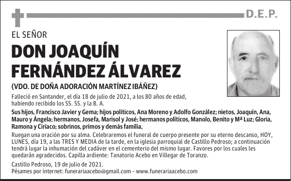 DON JOAQUÍN FERNÁNDEZ ÁLVAREZ
