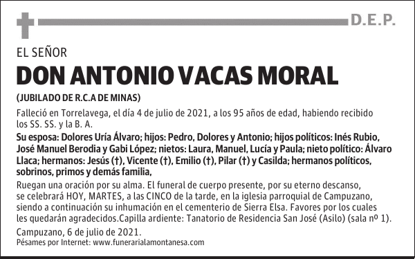 DON ANTONIO VACAS MORAL