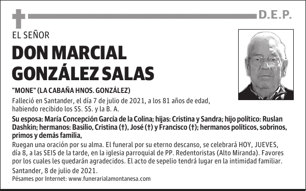 DON MARCIAL GONZÁLEZ SALAS