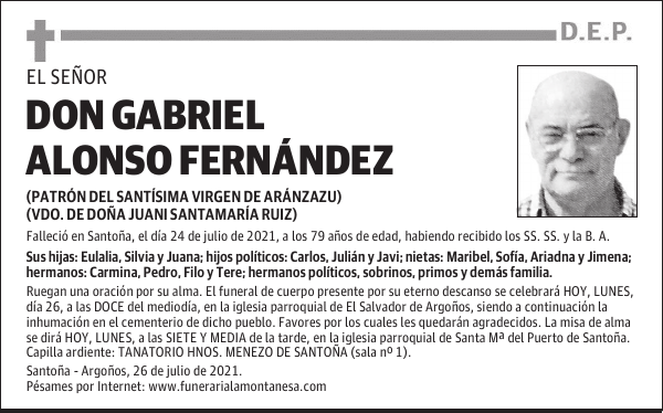 DON GABRIEL ALONSO FERNÁNDEZ