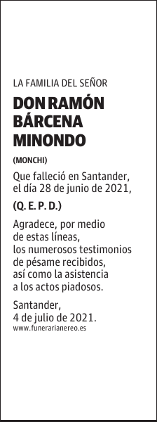 DON RAMÓN BÁRCENA MINONDO