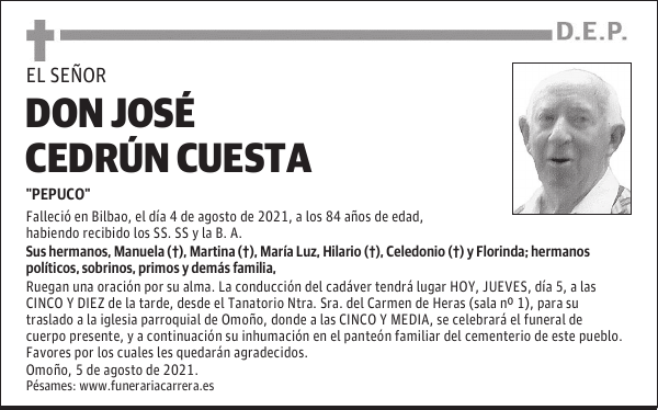 DON JOSÉ CEDRÚN CUESTA